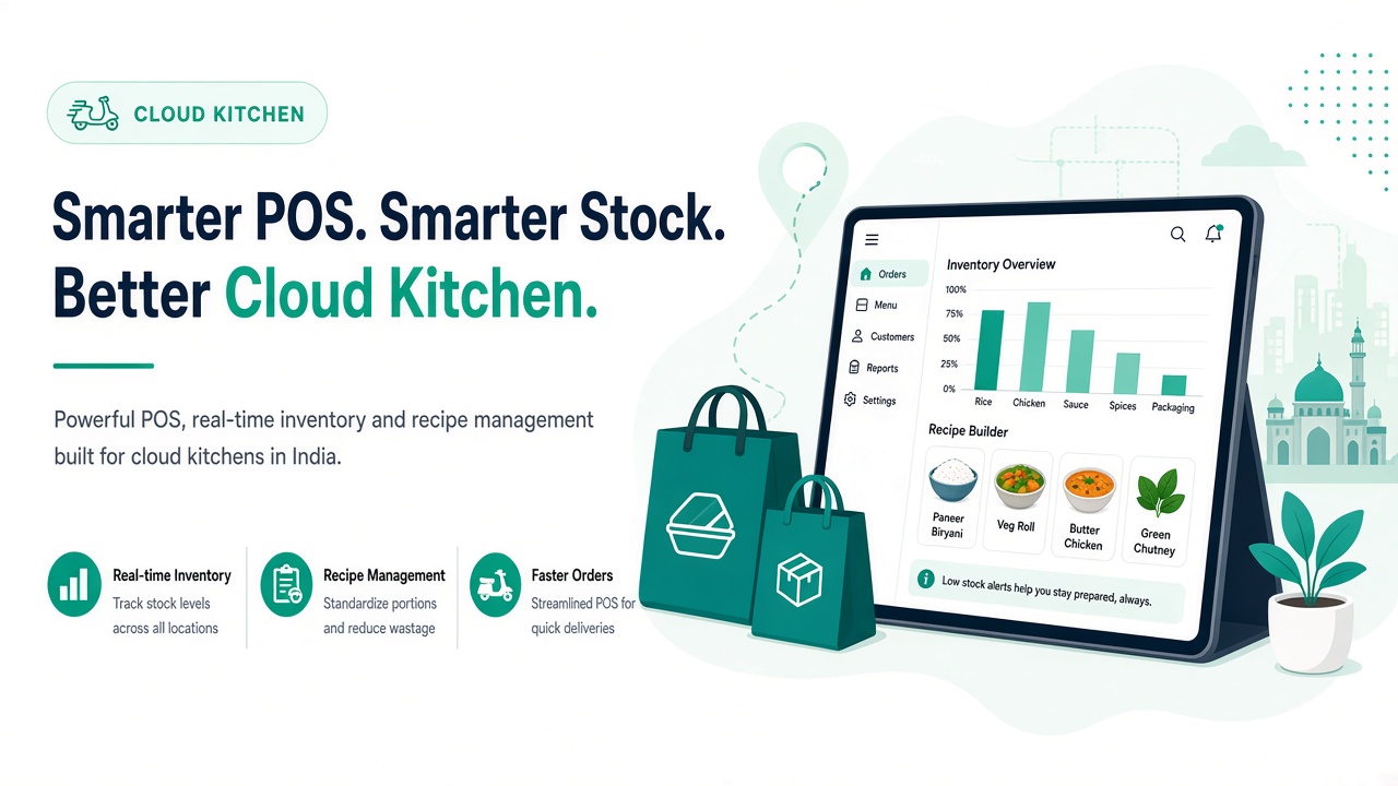 Takeaway bags and tablets for direct restaurant orders beside delivery apps